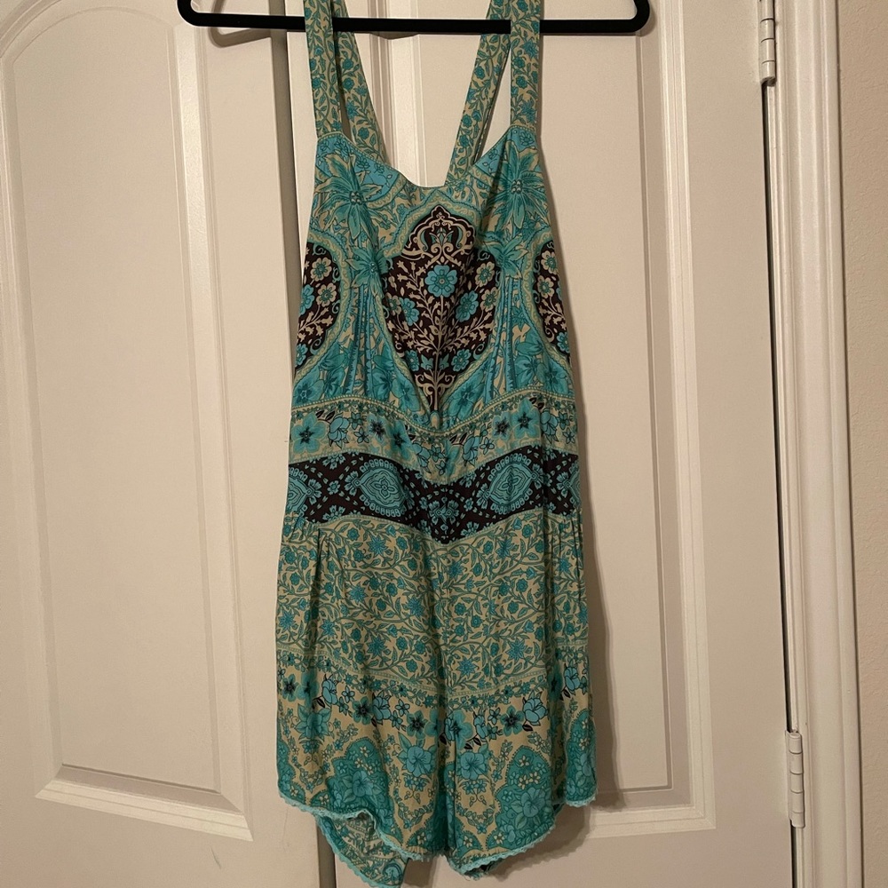 Spell aloha overalls green size s  in EUC